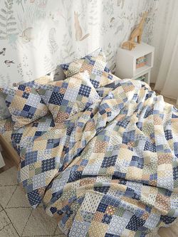 Постельное белье Сказка "Сад эльфа" 2-спальный Наволочка 70х70 см 2 шт Простынь 240х215 см Пододеяльник 175х215 см, перкаль