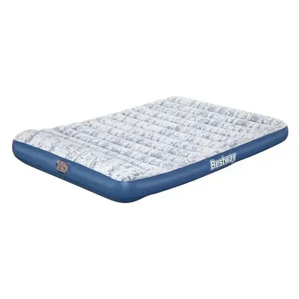 Матрас надувной Tritech Airbed Twin Fashion Flock, 203*152*30 см,встроенный насос 220В,Bestway (67836)