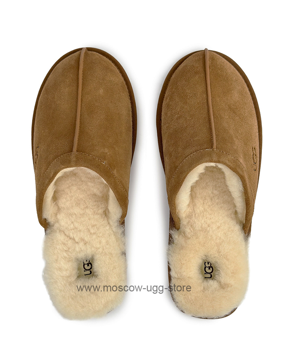 MENS SCUFF SLIPPER -chestnut