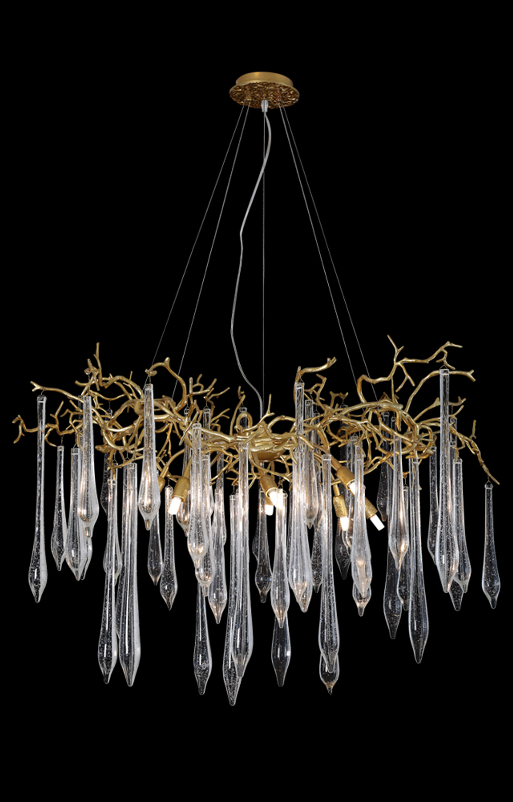 Люстра Crystal Lux REINA SP8 D1000 GOLD PEARL