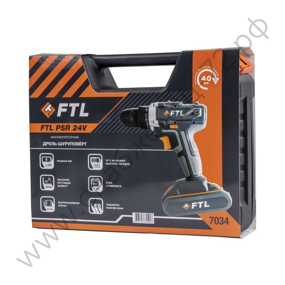 Аккумуляторная дрель-шуруповерт FTL PSR 24V