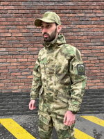 Тактический костюм горка с наколенниками и налокотниками мох лайт