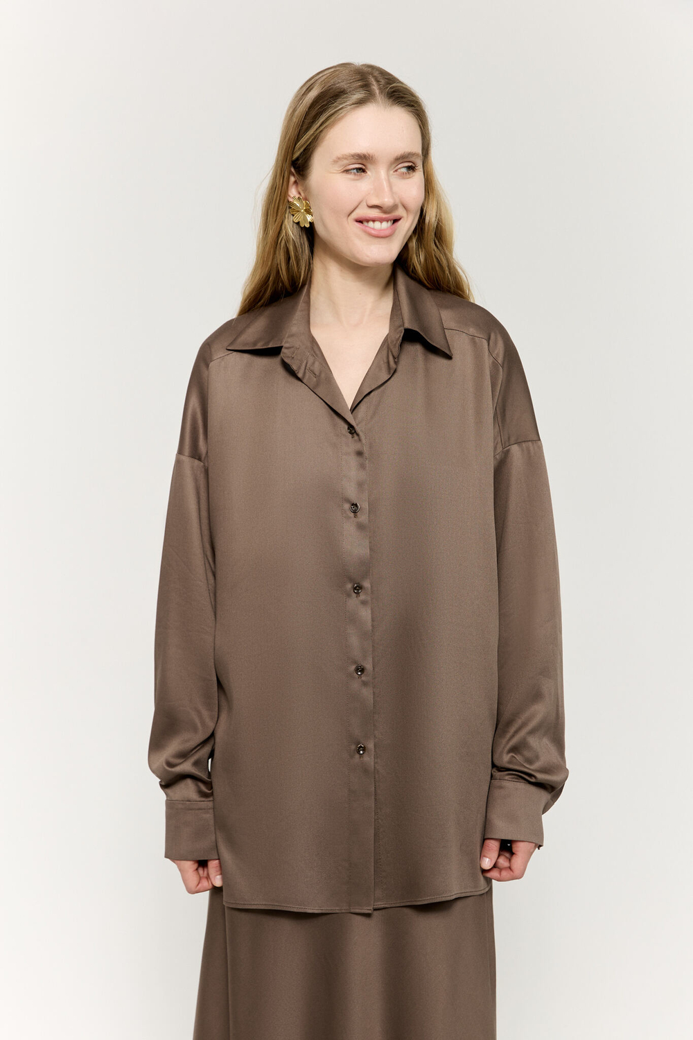 Рубашка струящаяся