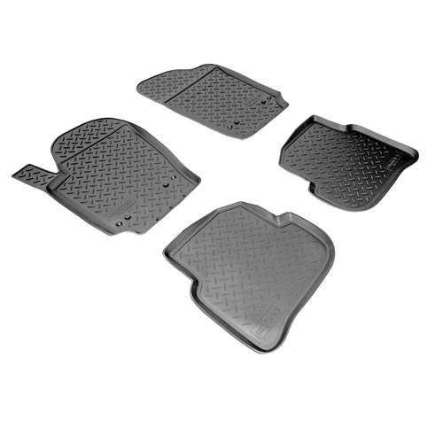 Ковры в салон Norplast/Unidec для Volkswagen Polo в кузове SD (2010-)Полиуретан,Черный, арт.NPL-Po-95-42