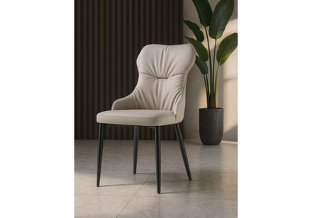 Стул на металлокаркасе Woodville Neli beige, black