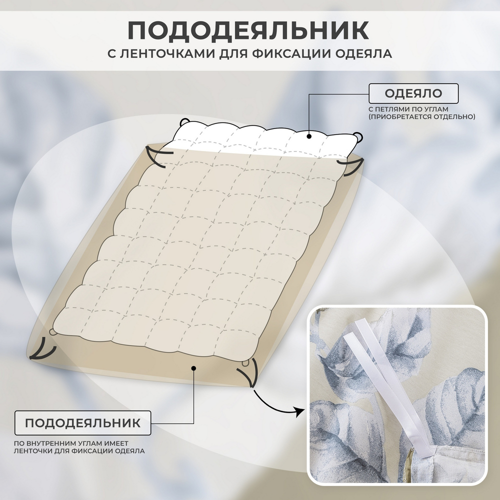 Комплект постельного белья Люкс Сатин 100% хлопок A367