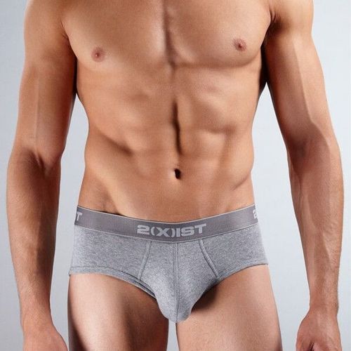 Мужские трусы брифы серые 2xist Gray Classic Brief 190