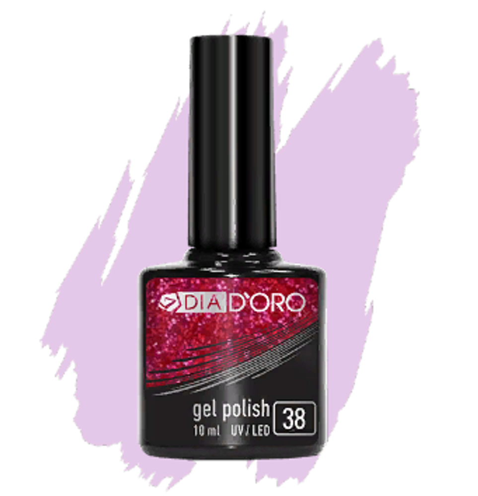 Dia D&#39;oro Гель-лак для ногтей Gel Polish, трехфазный, №38, 10 мл