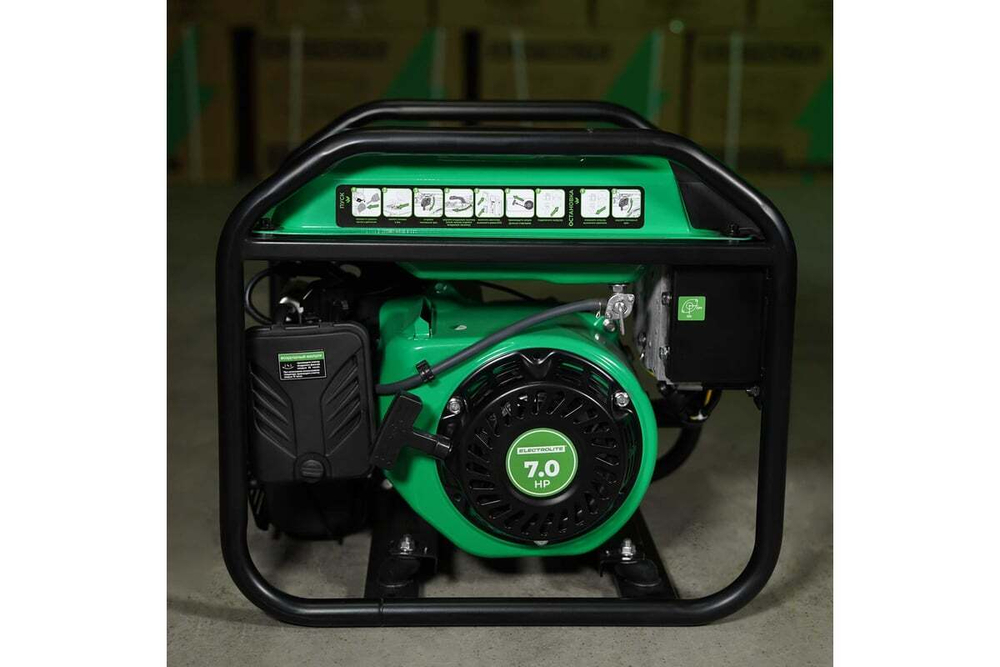 Генератор бензиновый инверторный Electrolite EL 4500i 3.3-3.8 кВт, цифровой дисплей, разъемы USB-A и USB-C, режим ECO 6850