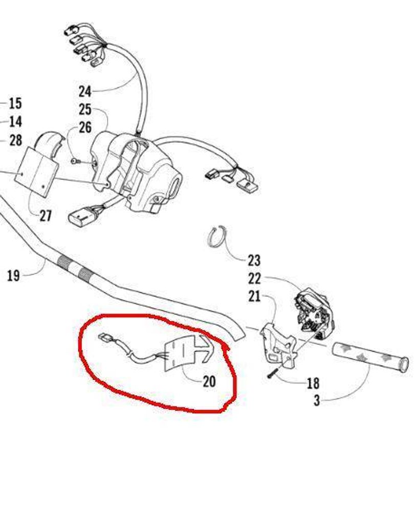 Подогрев ручек Arctic Cat 0609-829