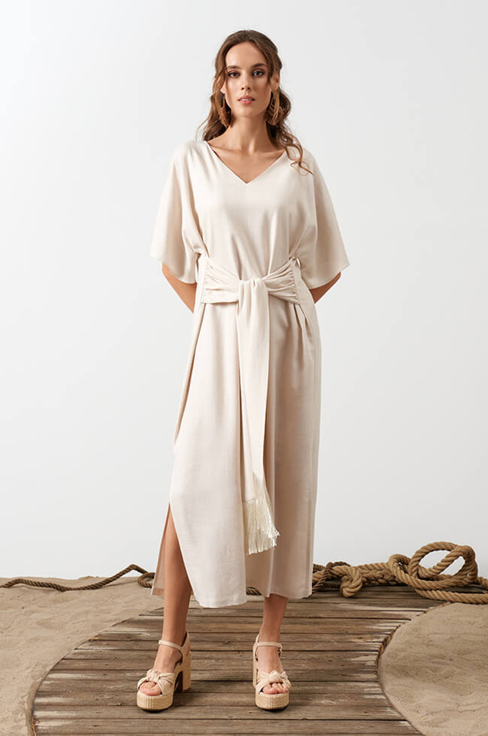 51562 Платье женское (бежевый)