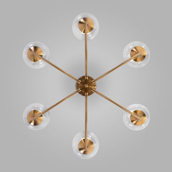 Подвесная люстра Eurosvet Spritz 70217/6 латунь