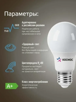 Лампочка светодиодная Е27 25 ВТ дневной свет 2 шт