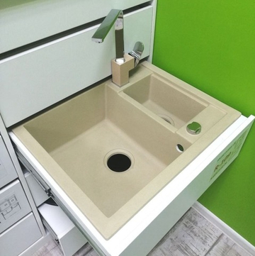 Мойка TOLERO R-109 cафари №102С, смеситель КВАДРО бежевый