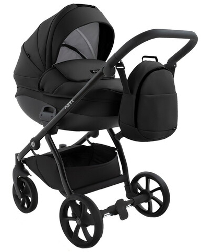 Детская коляска Tutis Nanni 7 Кожа 2 в 1 1532399 Black