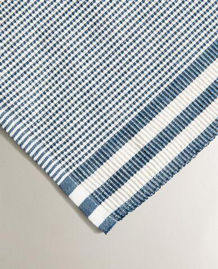 ZARA HOME ПОДСТАВКА ПОД СТОЛОВЫЕ ПРИБОРЫ В ПОЛОСКУ (НАБОР ИЗ 2 ШТ.), СИНИЙ