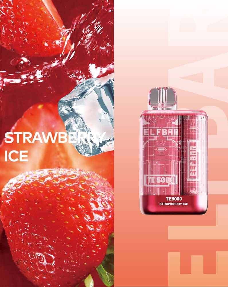 Elf Bar ТЕ5000 - Strawberry Ice (5% nic)