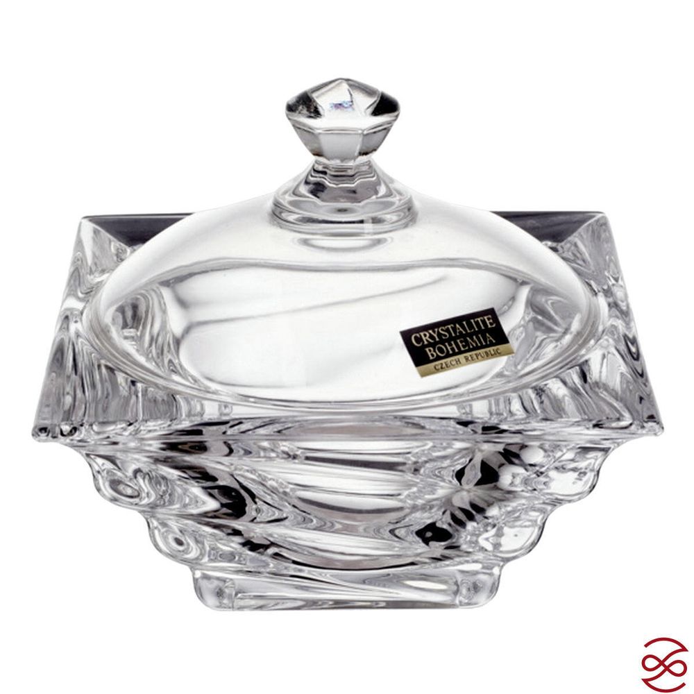 Конфетница с крышкой Crystalite Bohemia Casablanca 11.5 см