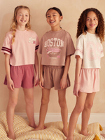 Пижама для девочки Next 195-938, 3 шт., Розовый, Бежевый