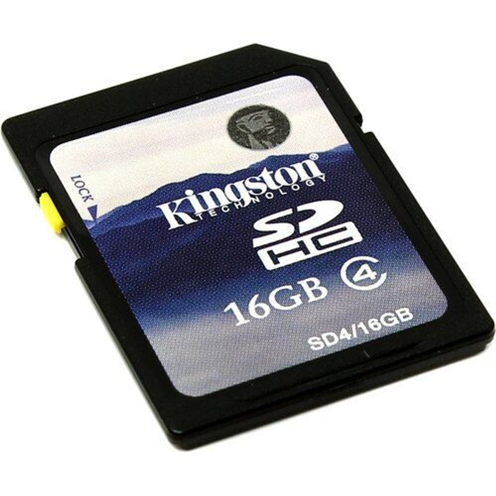 Карта памяти KingStone SDHC 16Gb Class 4 (SD4/16GB)