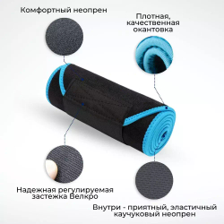 Жиросжигающий пояс с нескользящей поверхностью (не спадывает и не перекручивается)