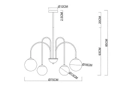 Люстра на штанге Arte Lamp