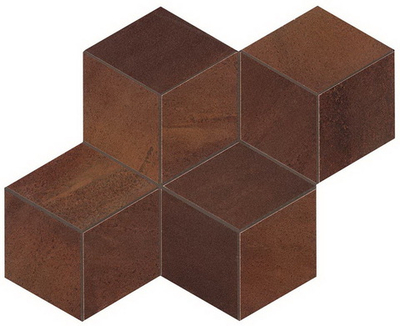 Мозаика ATLAS CONCORDE BLAZE Corten Mosaico Esagono Matt