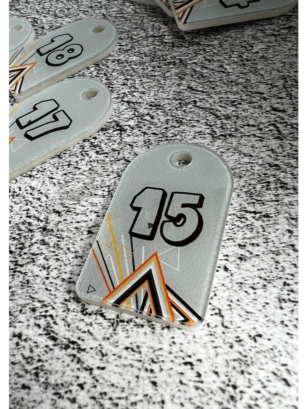 Номерки для ключей 3х5 см