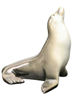 Фарфоровая статуэтка "Тюлень" ЛФЗ