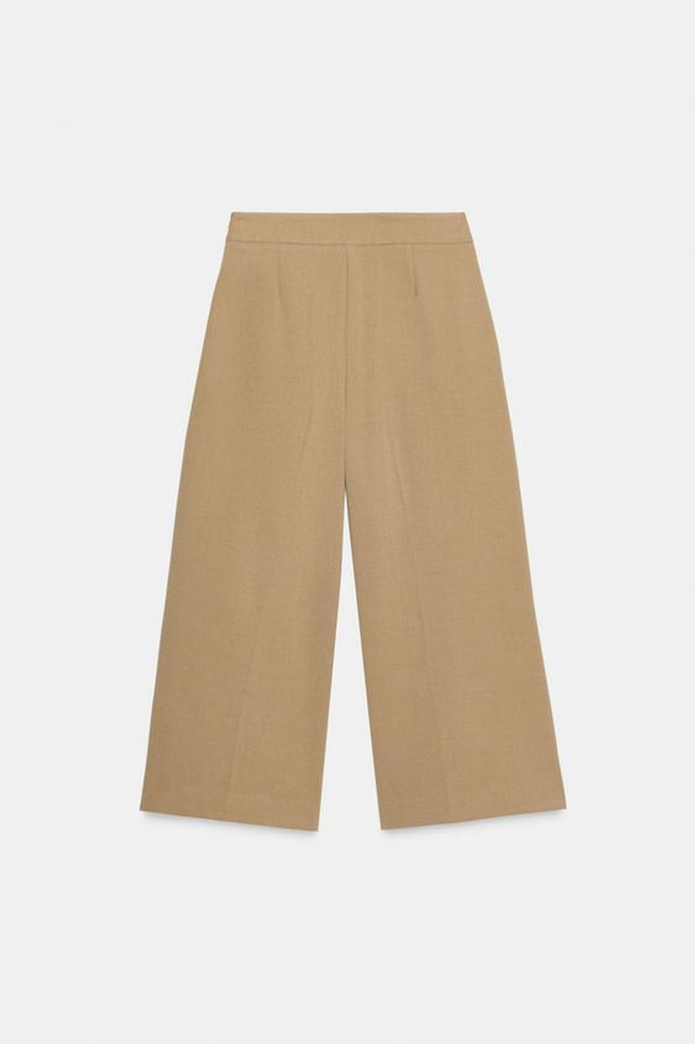 ZARA БРЮКИ-КЮЛОТЫ С ПУГОВИЦАМИ, РЫЖЕВАТО-КОРИЧНЕВЫЙ