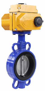 Water Butterfly Valve Elephant WCB-316L-EPDM-ELEPHANT-24V, body material - carbon steel WCB, disk material - stainless steel AISI 316L, seal - EPDM, electric actuator operated