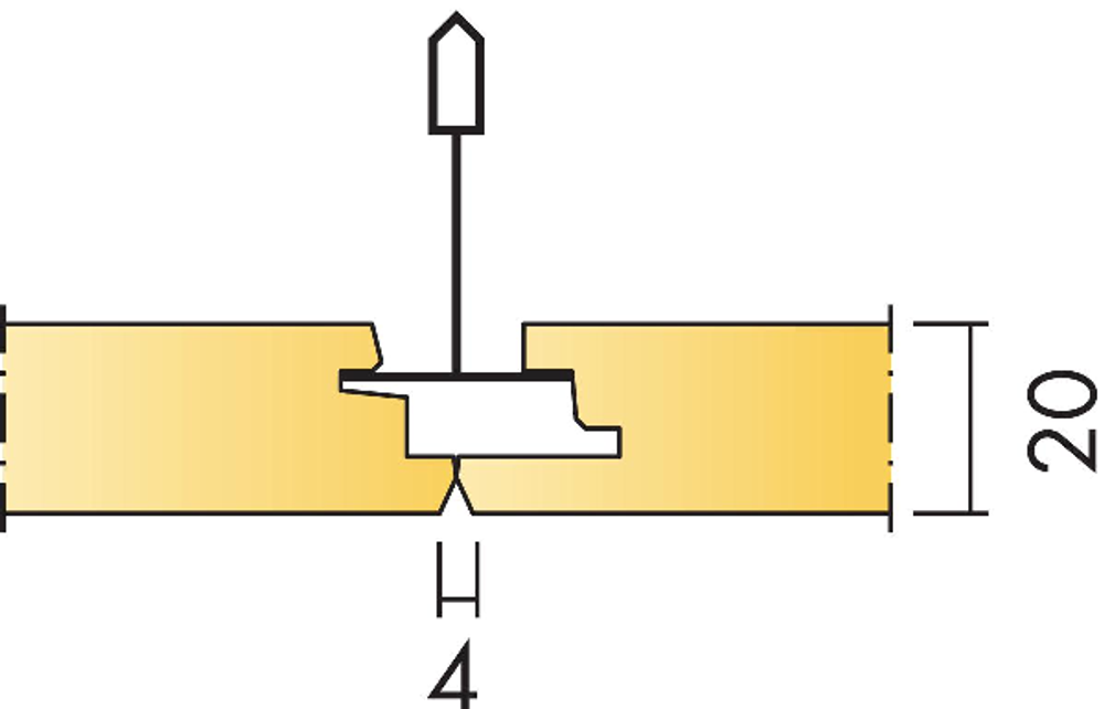 Панель потолочная Ecophon Focus DS Т15 белый Frost 600х600х20 мм