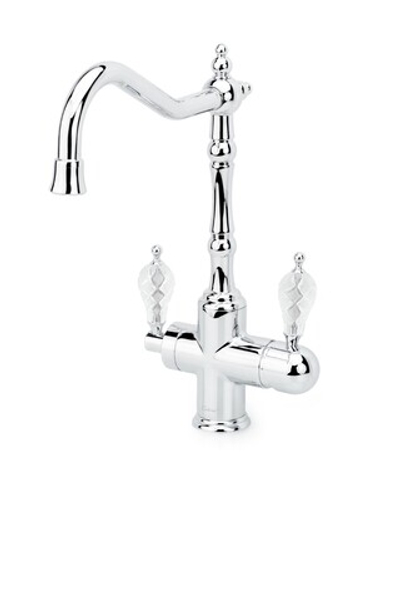 Смеситель для кухни с краном TRADIZIONALE CHROMO CRISTAL