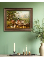 Картина интерьерная на холсте в раме 25*31 см