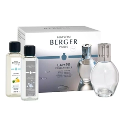 Maison Berger Paris - Набор овальных ароматических ламп Essentielle + ароматические масла нейтральной и цитрусовой кожуры 250мл / артикул   4698  / GTIN 3127290046987