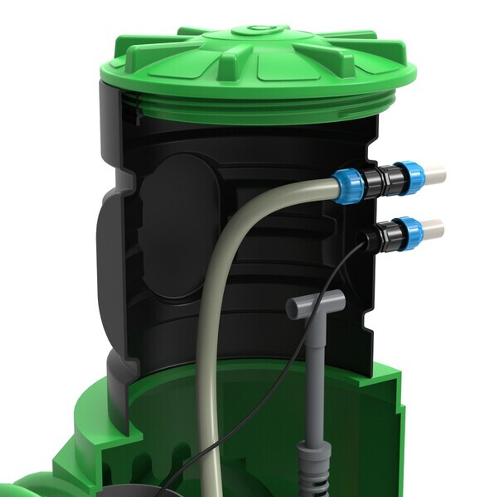 BioBox Aero Pro 6 Родлекс 2000 л. горизонтальный / 1500 л. в сутки / До 6 чел. / принудительный сброс / компрессорный аэрация (2140x1160x1510см;112кг;) - арт.560042