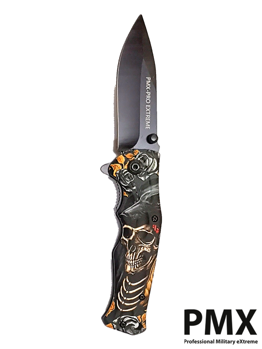 Нож складной PMX-PRO Extreme Special Series (PMX-011B) сталь AUS8. Со скелетом пирата