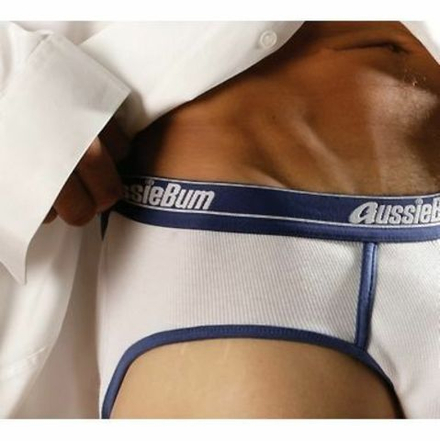 Мужские трусы брифы белые Aussiebum Patriot Brief White AB00078