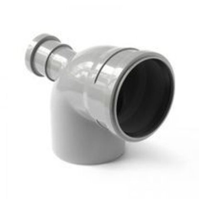 ПВХ Отвод  Ф110х50-90* (тыл)  (25/1шт)