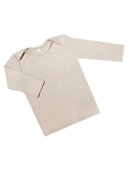 Футболка с длинным рукавом Светлый кофе