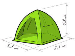 Зимняя палатка "ЛОТОС 3"(зеленый)