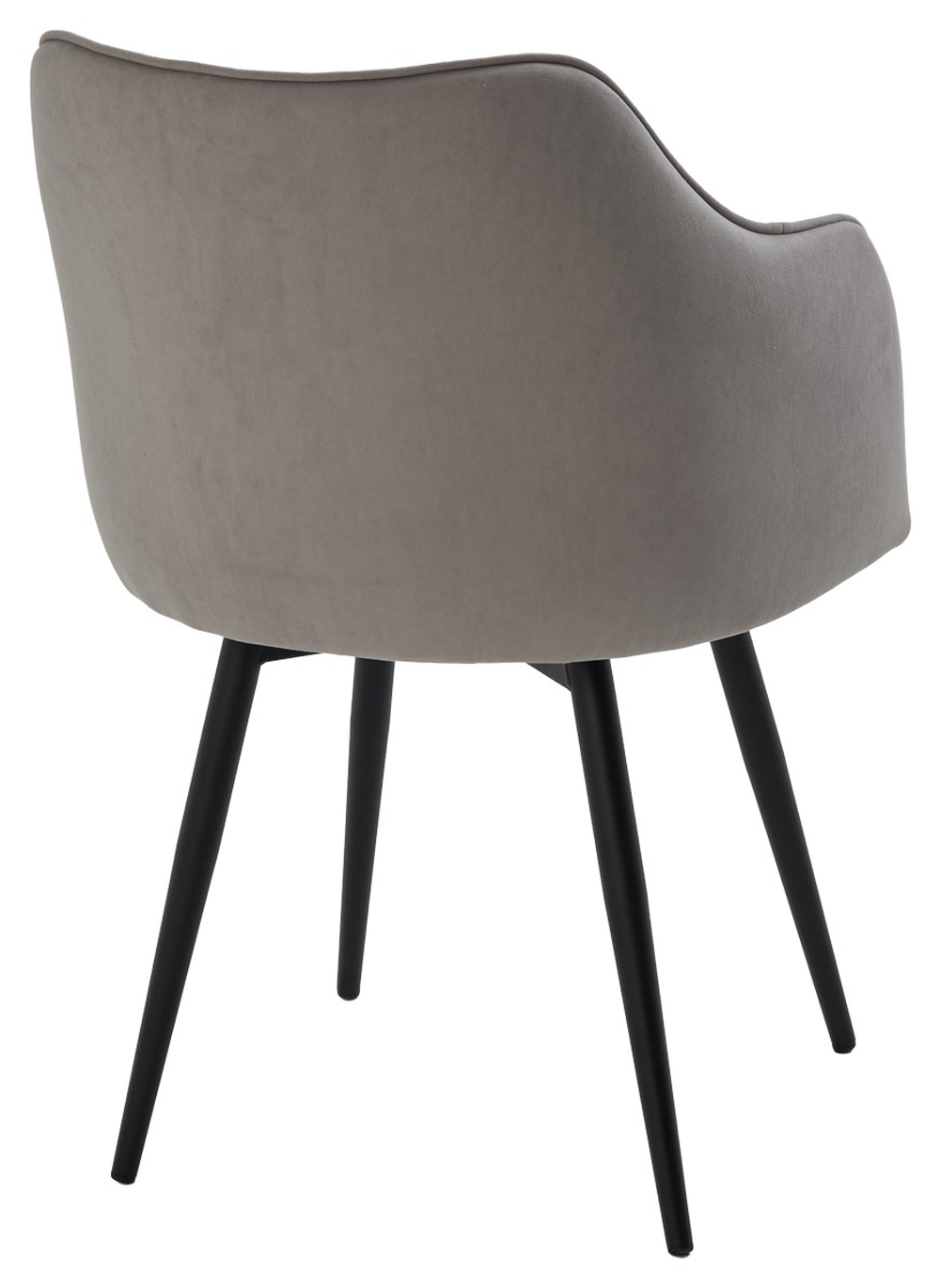 Стул ЛОРИС 360 град. поворот. B22 Серый, велюр / черный каркас, М-City