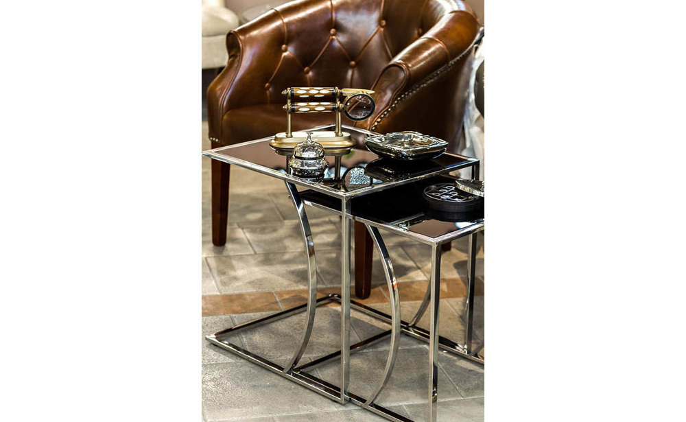 Стол серебряный Garda Decor 6L-SILVER в интерьере