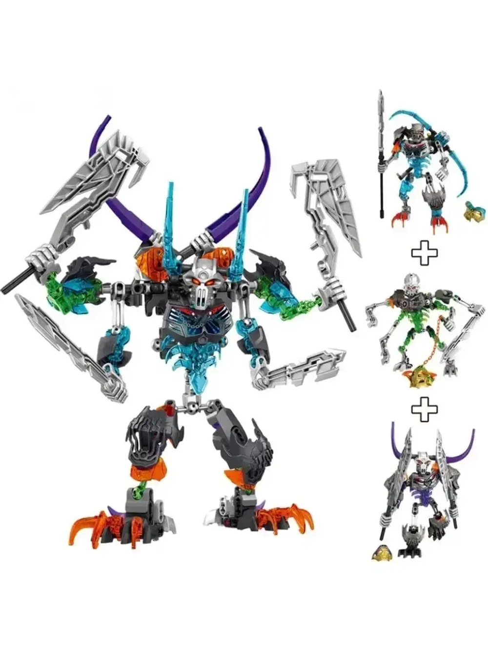 Конструктор Бионикл Стальной череп 249 деталей 711-1