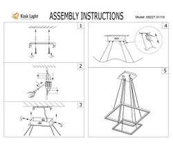 Kink Light 08227,19(4000K) Подвес Альтис черный w60+40