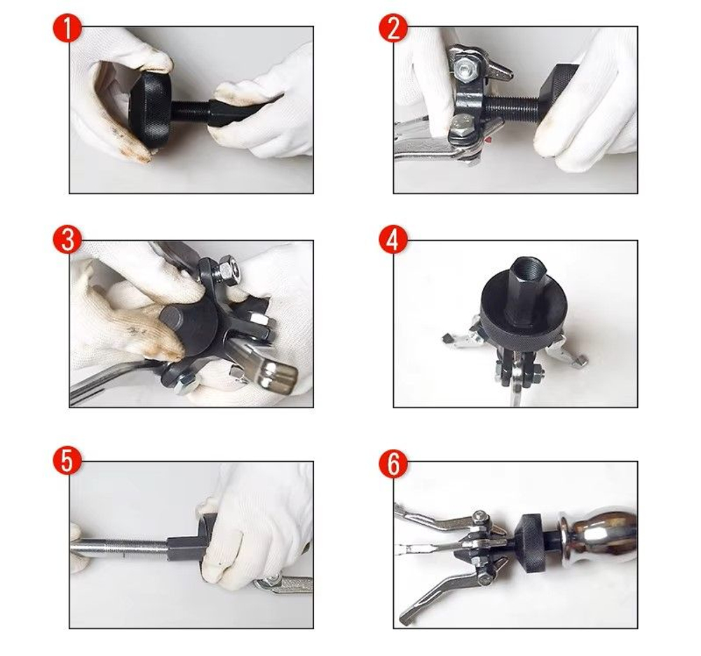 Набор съемников подшипников и втулок/с обратным молотком, 5 предметов в кейсе