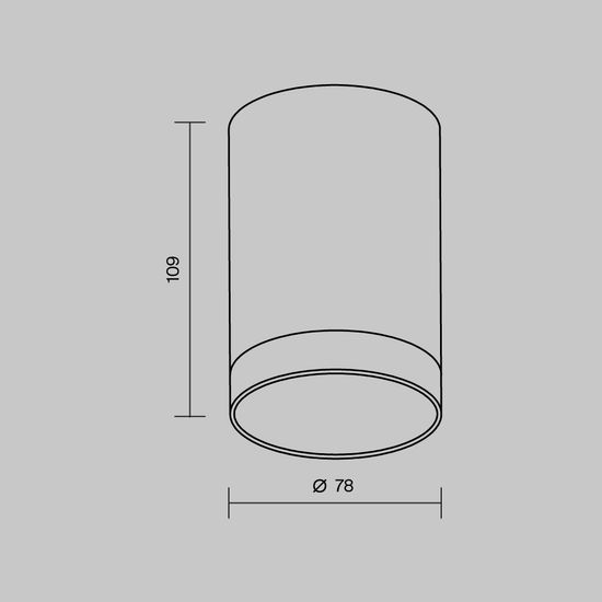 Уличный потолочный светильник Outdoor O500CL-L10W3K