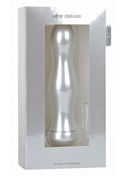 Вибратор Vibe Deluxe Silver - 16,5 см. (Цвет: серебро)