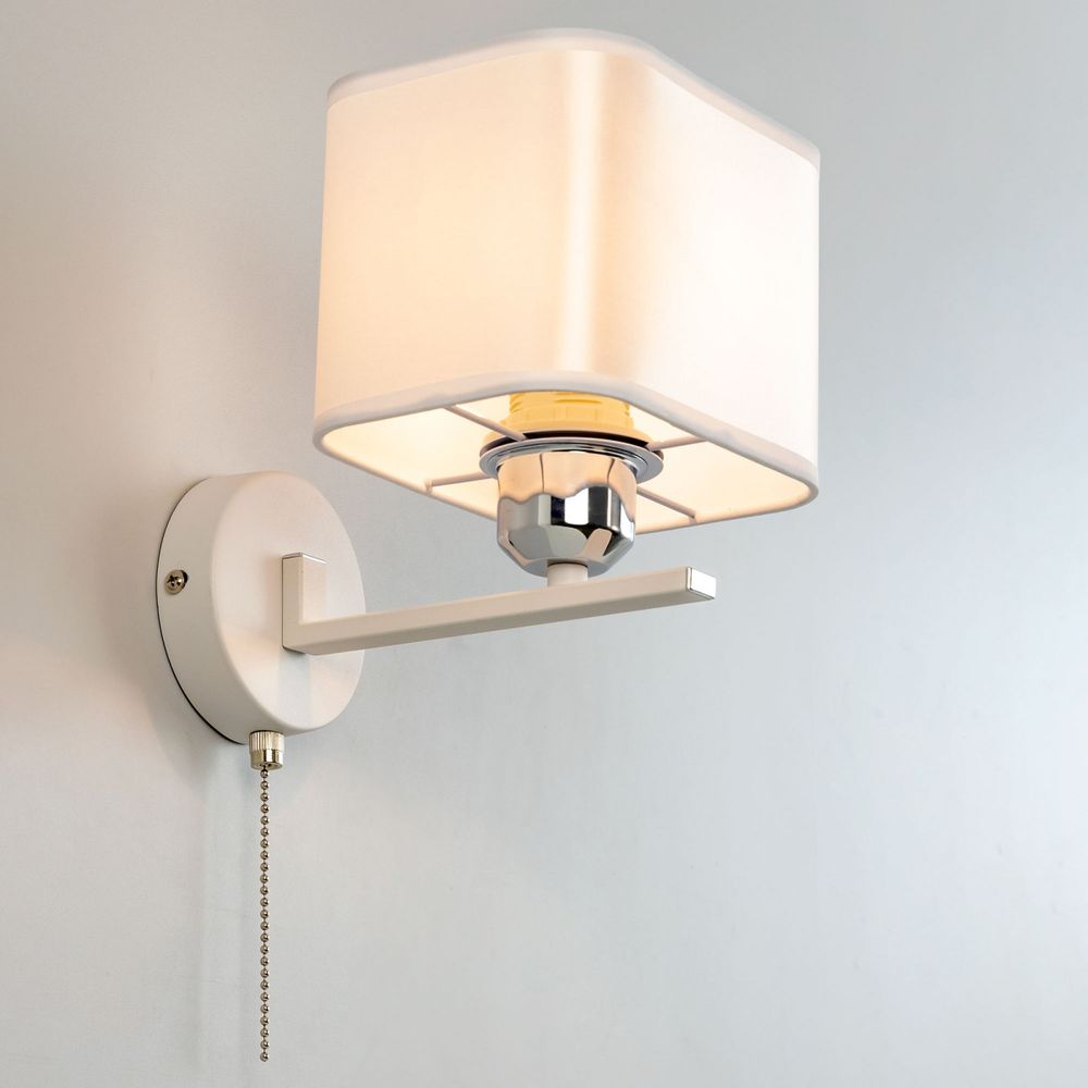 Citilux Тильда CL469415 Бра с абажуром и выключателем Белое