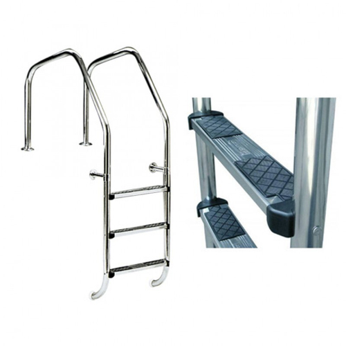 Лестница "1000" 1 ступень +1 предохран.ступень(ступени люкс+ анкер) AISI-316